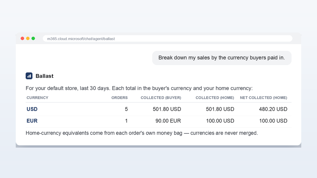 Ballast - Shopify Revenue and Settlement preview 3