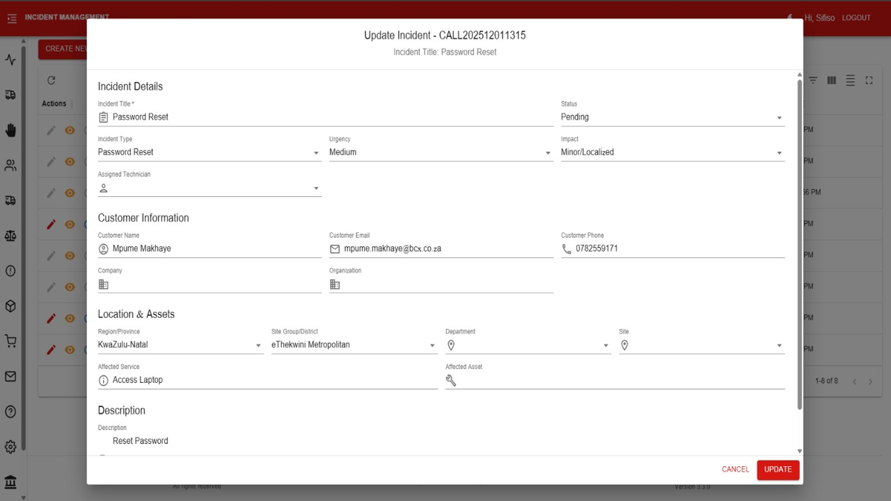 SURE Incident Management System preview 3