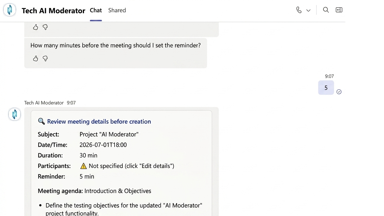 Tech AI Moderator preview 3