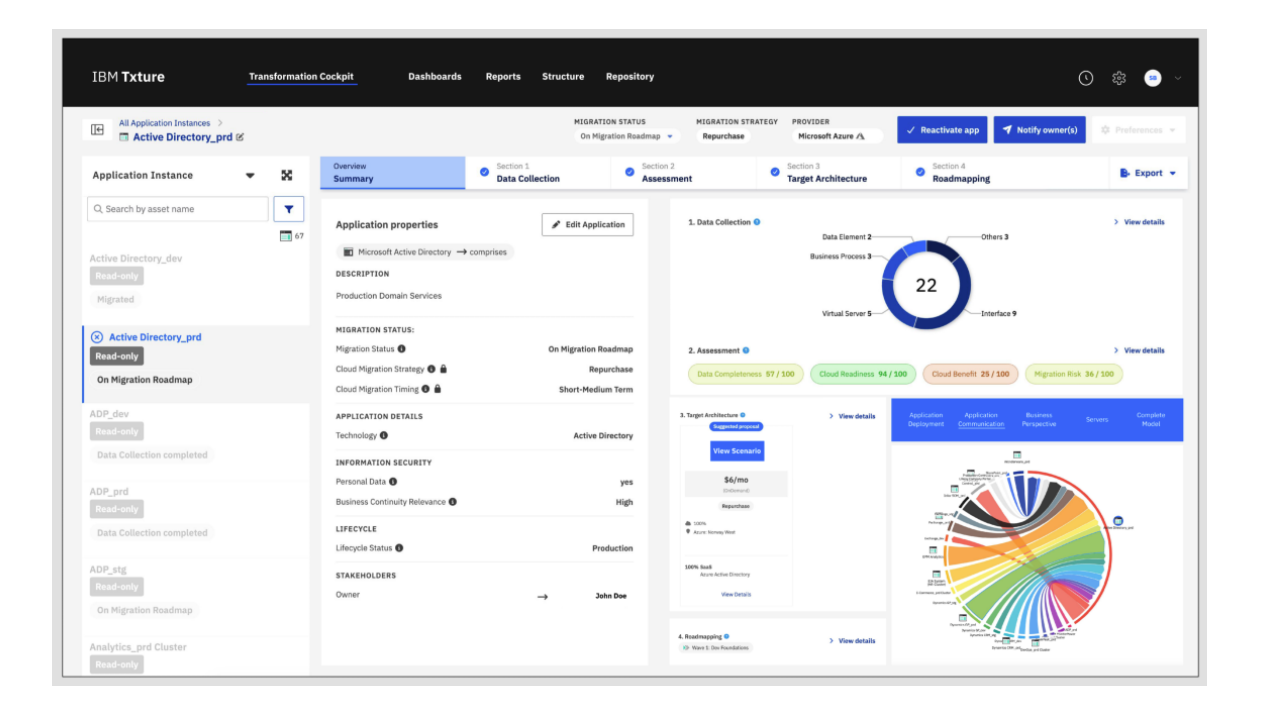 IBM Txture Application Modernization preview 3