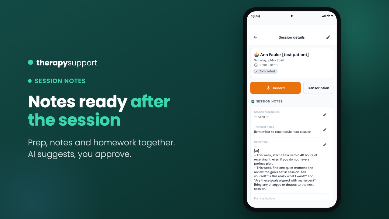 Therapy Support SaaS preview 3