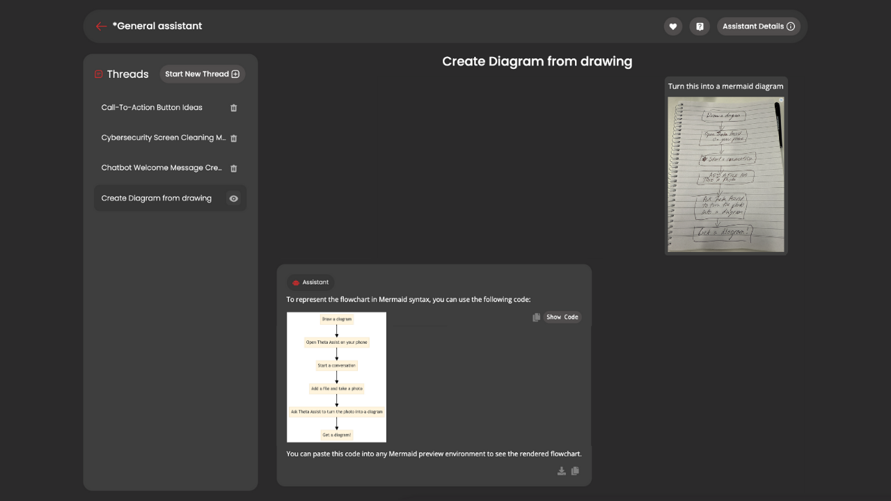 Theta Assist - AI Assistants, Forms and Automation preview 4