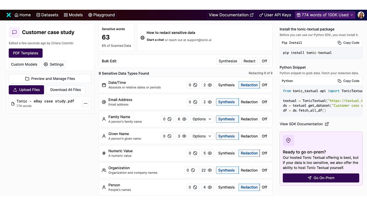 Tonic.ai | Synthetic data solutions for software and AI development preview 3