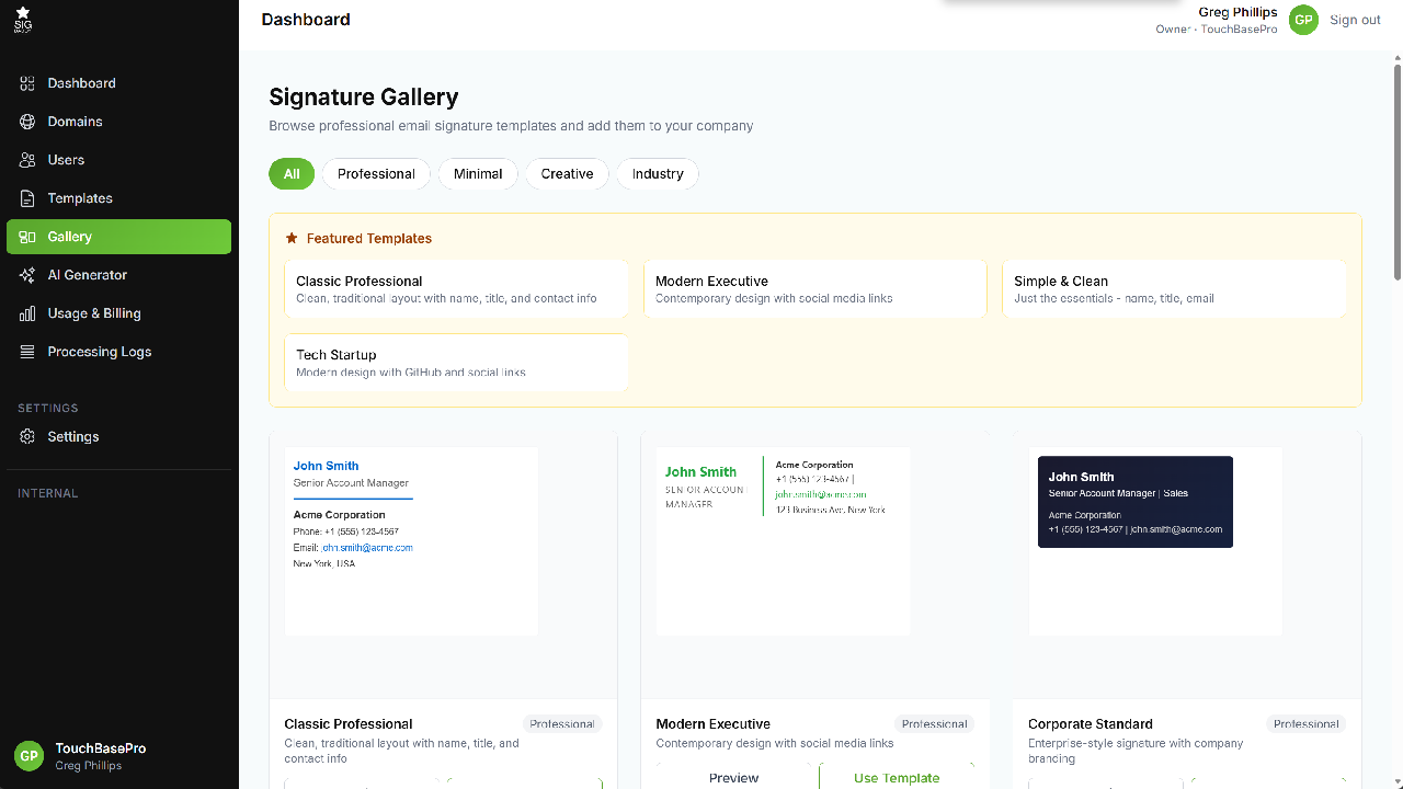SigDaddy - Email Signature Generator preview 1