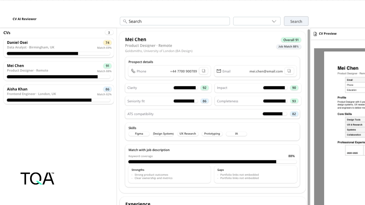 TQA Candidate Screener preview 1