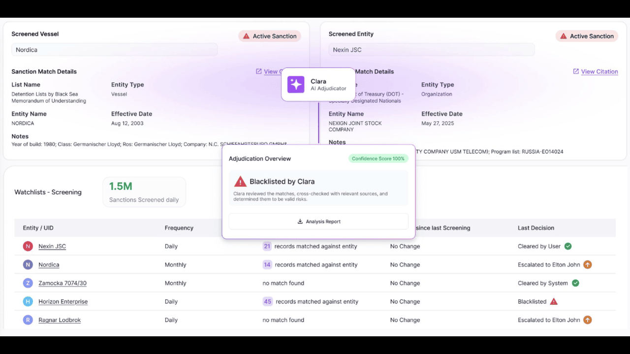Sanctions Screener Platform preview 1