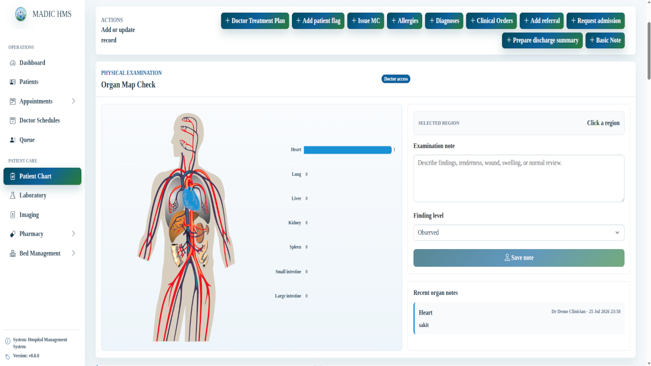 Madic HMS - hospital manager system with AI preview 2