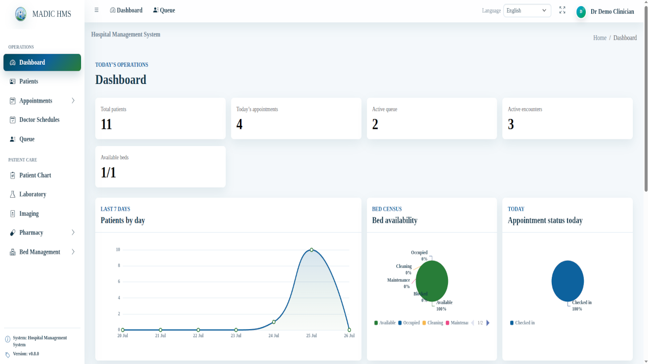 Madic HMS - hospital manager system with AI preview 3