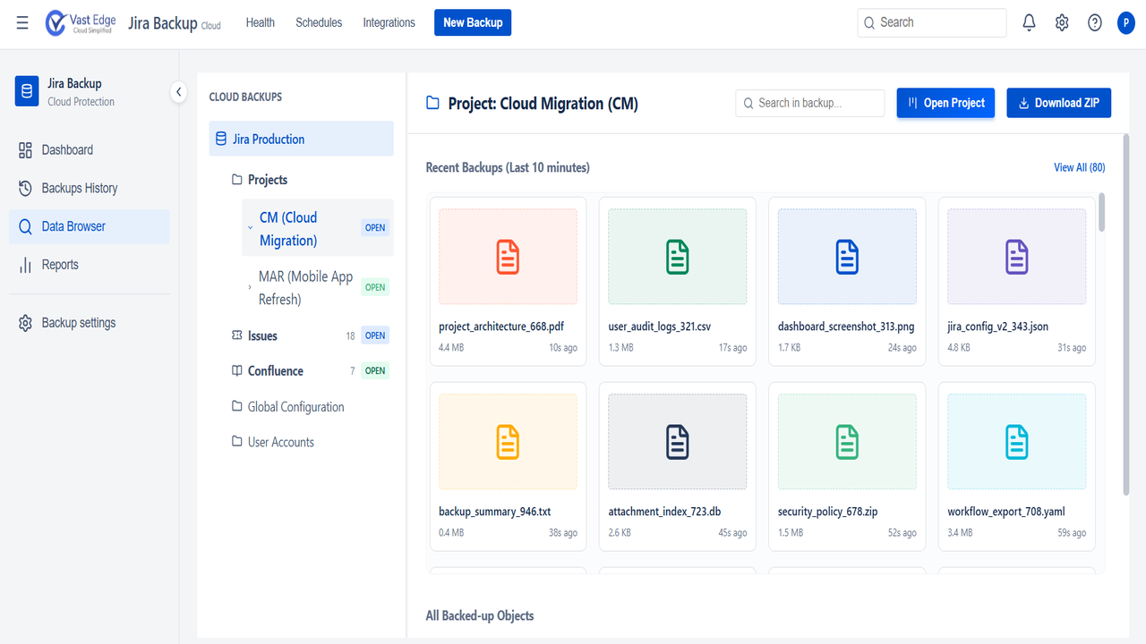 Jira Backup by VastEdge preview 1