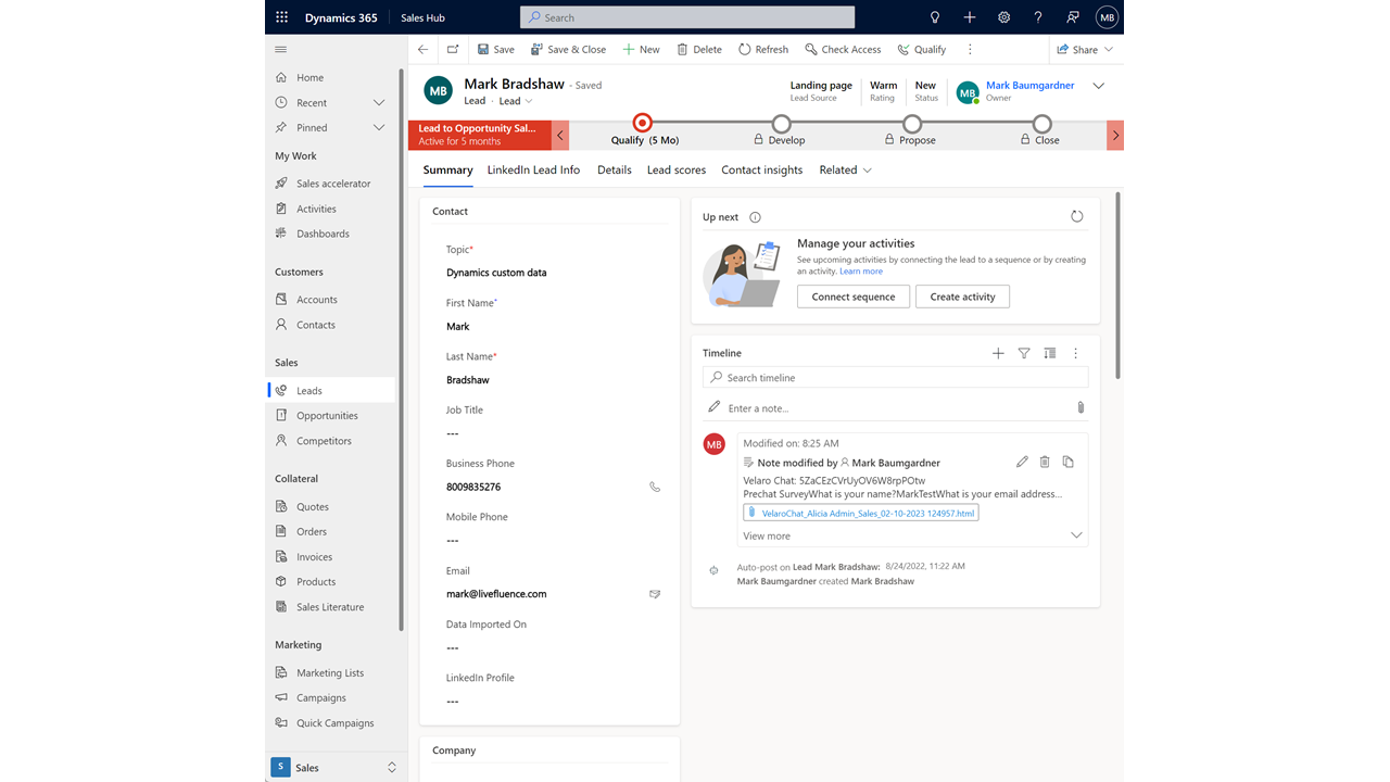 Velaro Engagement for Dynamics preview 5