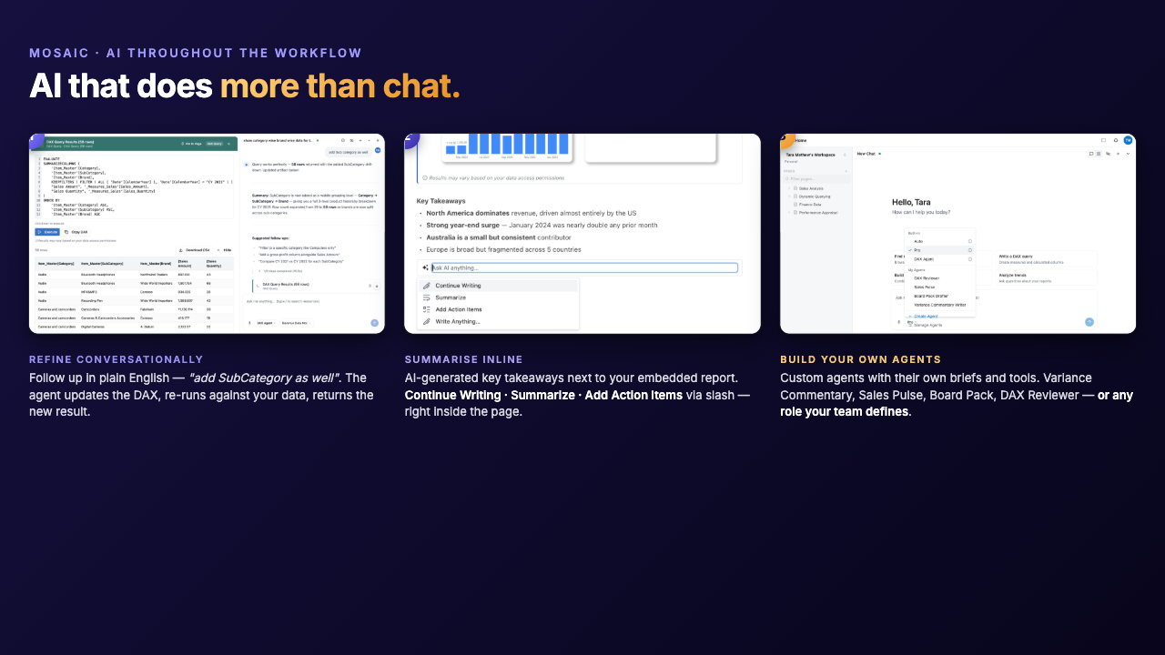 Mosaic - AI Workspace for Power BI Teams preview 5