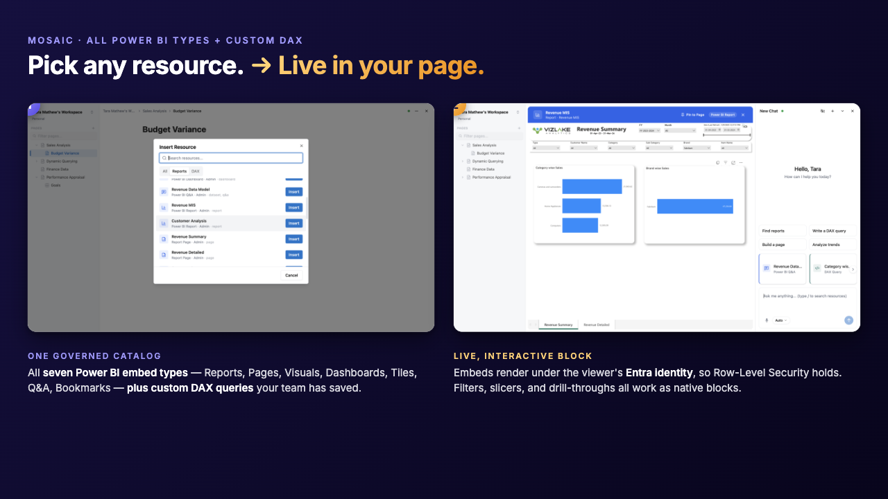 Mosaic - AI Workspace for Power BI Teams preview 3