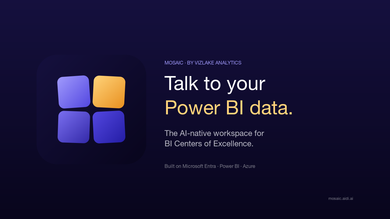 Mosaic - AI Workspace for Power BI Teams preview 1