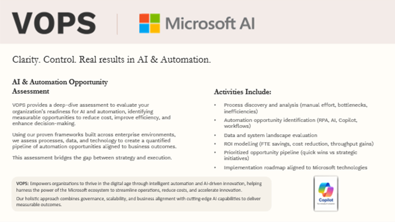 AI & Automation Opportunity Assessment preview 1