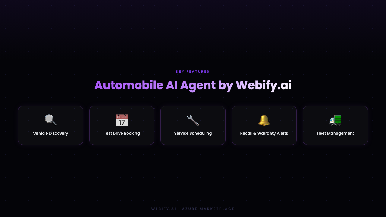 Best AI Agent by Webify.ai for Automotive Dealers, Workshops & Service Centers! preview 3