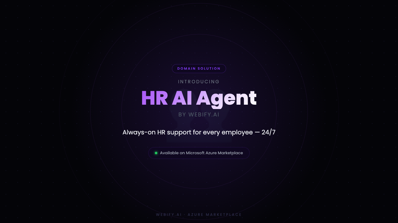 HR AI Agent for Employee Support & Onboarding | Webify.ai preview 2