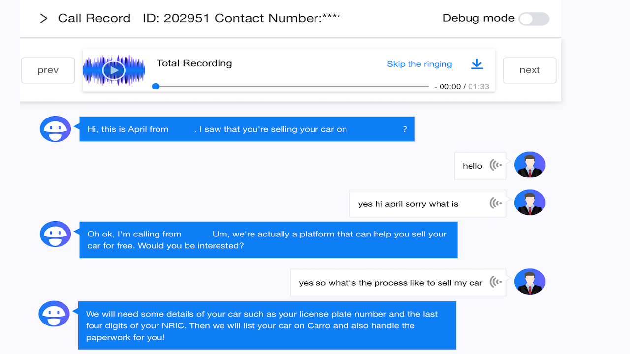 WIZ.AI Talkbot preview 4