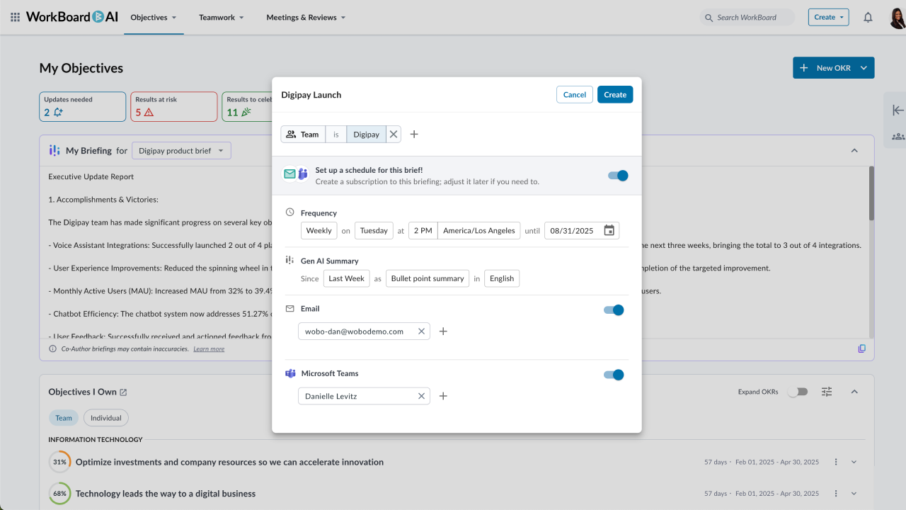 AI-Driven Enterprise Strategy Execution & OKR Platform preview 3