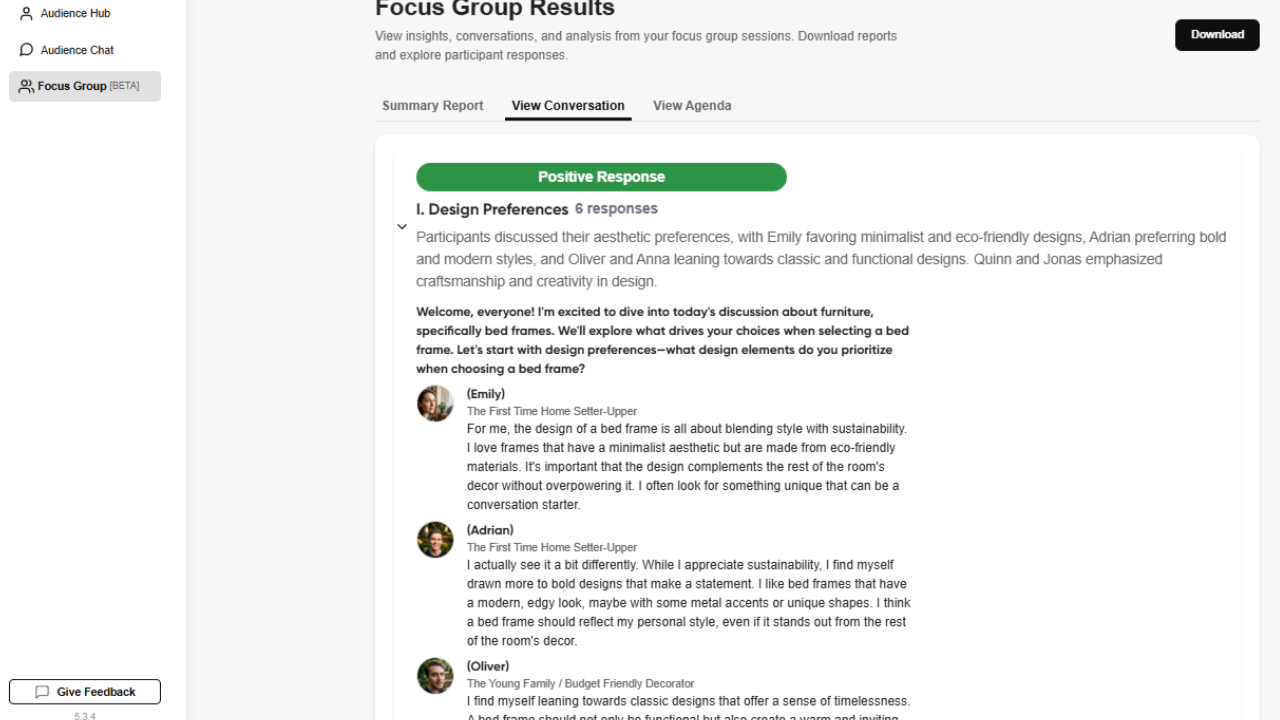 PersonAI — AI-Powered Synthetic Audience Research preview 2