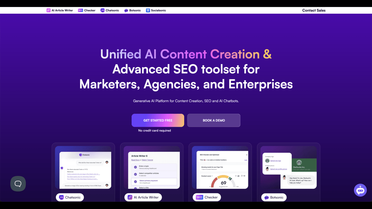 Writesonic preview 1