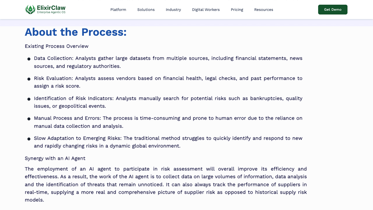 Vendor Onboarding & Risk Assessment Agent preview 1