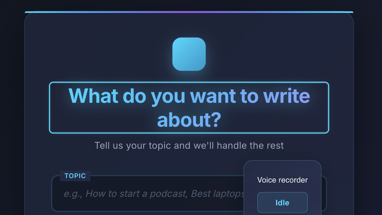 Gixo Quill — AI Content Generation Platform preview 2