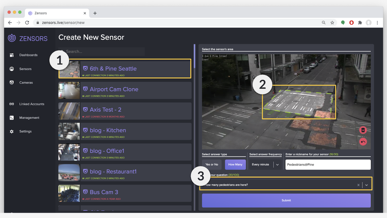 Zensors AI Platform preview 1